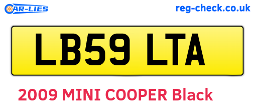 LB59LTA are the vehicle registration plates.