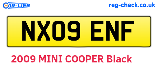 NX09ENF are the vehicle registration plates.