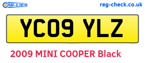 YC09YLZ are the vehicle registration plates.