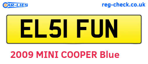 EL51FUN are the vehicle registration plates.