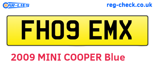 FH09EMX are the vehicle registration plates.