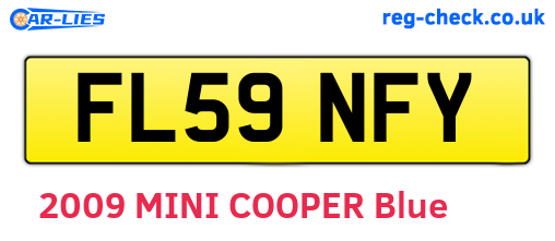 FL59NFY are the vehicle registration plates.
