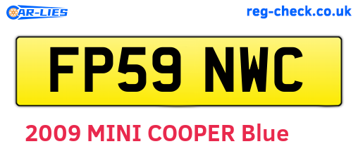 FP59NWC are the vehicle registration plates.