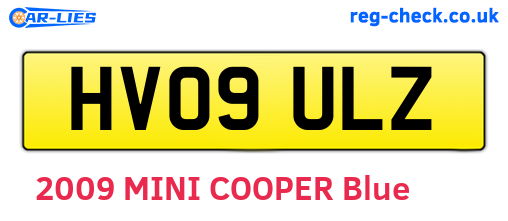 HV09ULZ are the vehicle registration plates.