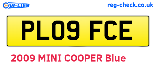 PL09FCE are the vehicle registration plates.