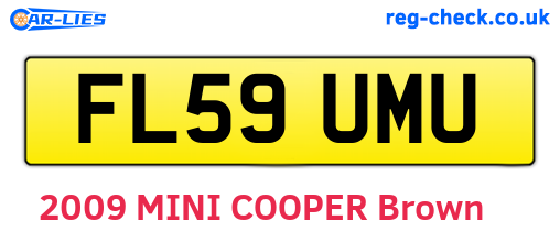 FL59UMU are the vehicle registration plates.