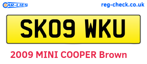 SK09WKU are the vehicle registration plates.