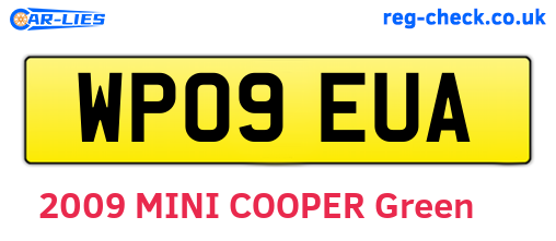 WP09EUA are the vehicle registration plates.