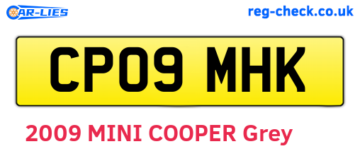 CP09MHK are the vehicle registration plates.