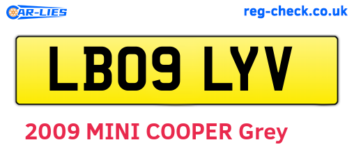 LB09LYV are the vehicle registration plates.