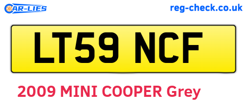 LT59NCF are the vehicle registration plates.