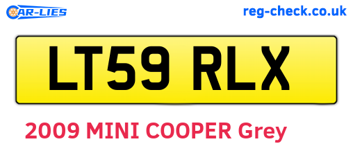 LT59RLX are the vehicle registration plates.