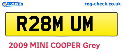 R28MUM are the vehicle registration plates.