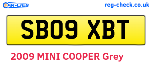 SB09XBT are the vehicle registration plates.