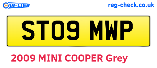 ST09MWP are the vehicle registration plates.