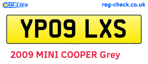 YP09LXS are the vehicle registration plates.