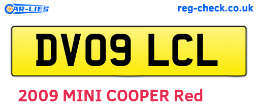 DV09LCL are the vehicle registration plates.