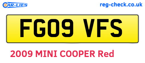 FG09VFS are the vehicle registration plates.