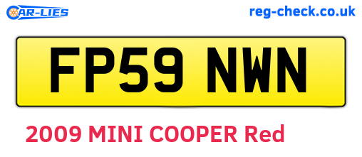 FP59NWN are the vehicle registration plates.