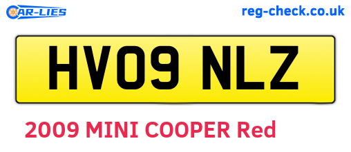 HV09NLZ are the vehicle registration plates.