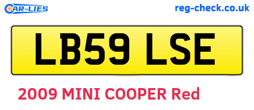 LB59LSE are the vehicle registration plates.