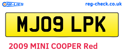 MJ09LPK are the vehicle registration plates.