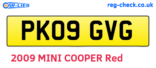 PK09GVG are the vehicle registration plates.