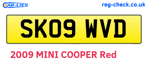 SK09WVD are the vehicle registration plates.