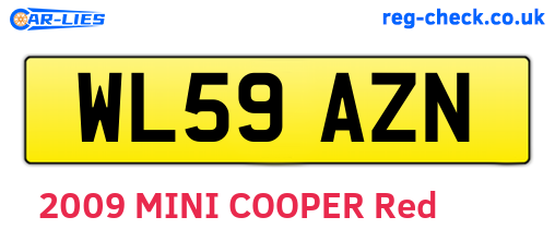 WL59AZN are the vehicle registration plates.