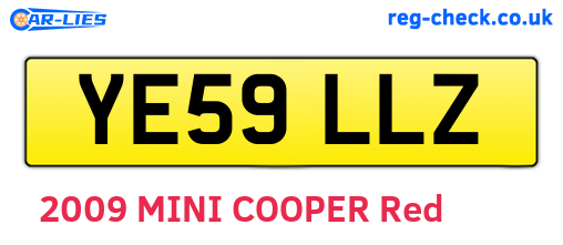 YE59LLZ are the vehicle registration plates.