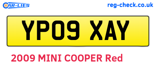 YP09XAY are the vehicle registration plates.