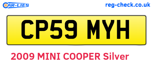 CP59MYH are the vehicle registration plates.