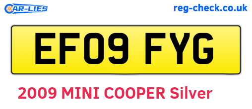 EF09FYG are the vehicle registration plates.