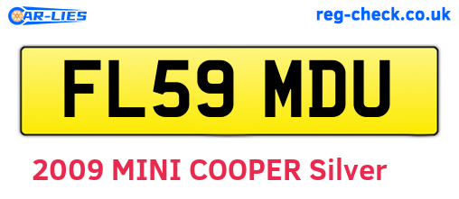 FL59MDU are the vehicle registration plates.
