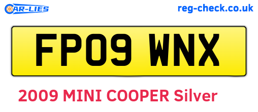 FP09WNX are the vehicle registration plates.