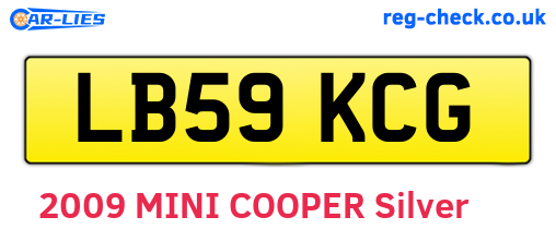 LB59KCG are the vehicle registration plates.