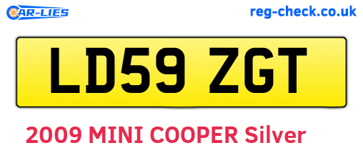 LD59ZGT are the vehicle registration plates.