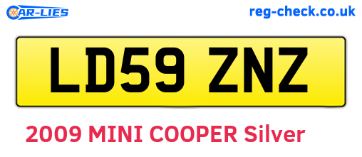 LD59ZNZ are the vehicle registration plates.