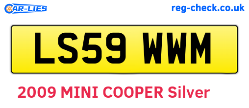 LS59WWM are the vehicle registration plates.