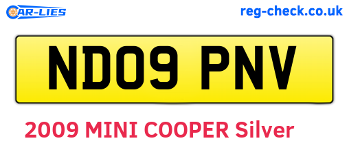 ND09PNV are the vehicle registration plates.