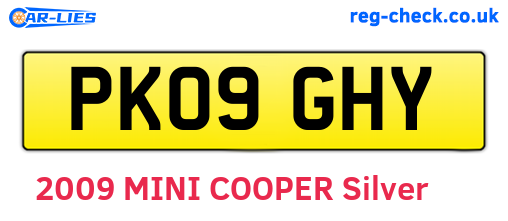 PK09GHY are the vehicle registration plates.
