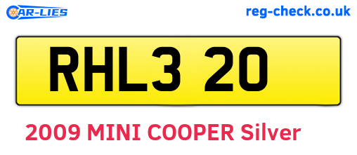 RHL320 are the vehicle registration plates.