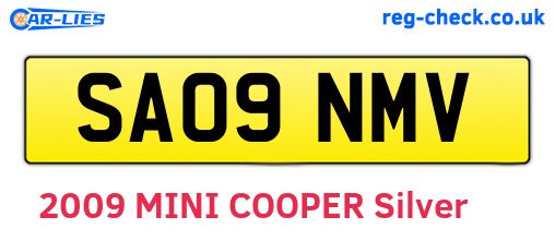 SA09NMV are the vehicle registration plates.