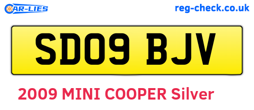 SD09BJV are the vehicle registration plates.