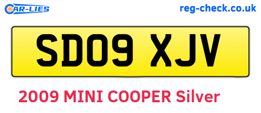 SD09XJV are the vehicle registration plates.