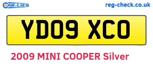 YD09XCO are the vehicle registration plates.