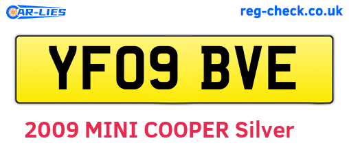 YF09BVE are the vehicle registration plates.
