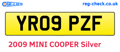 YR09PZF are the vehicle registration plates.