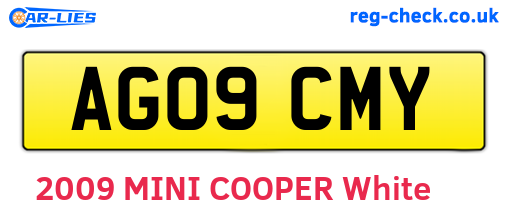AG09CMY are the vehicle registration plates.