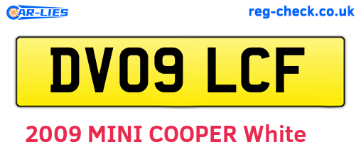 DV09LCF are the vehicle registration plates.
